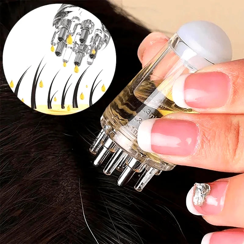 Essential Oil Scalp Comb Roller With Massager by Haraps.com