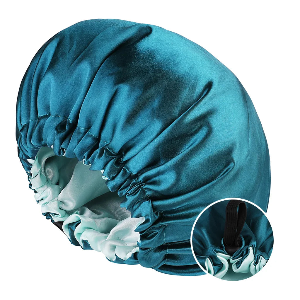 Double-Layer Reversible Satin Bonnet