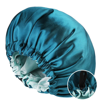 Double-Layer Reversible Satin Bonnet