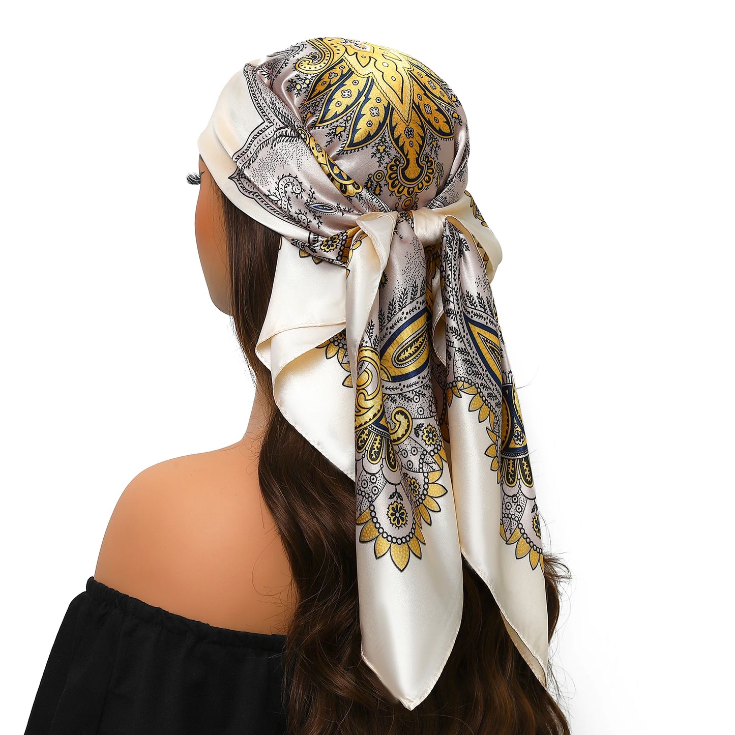 Silk Satin Square Head Scarf