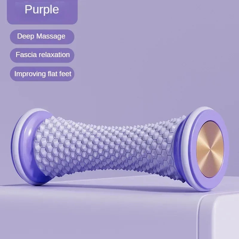 Foot Massager Roller – Yoga Massage Ball for Plantar Fascia & Muscle Relaxation, Manual Plastic Foot Massage Tool