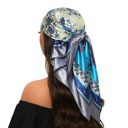 Silk Satin Square Head Scarf