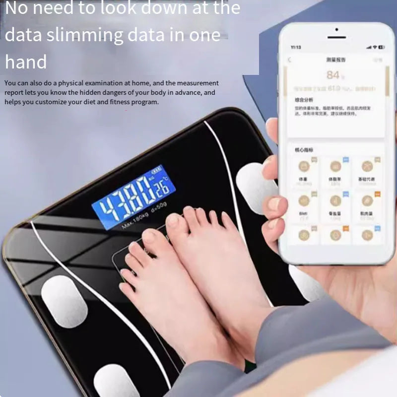Smart Bluetooth Body Fat & Weight Loss Scale – Precision Electronic Scale for Mobile