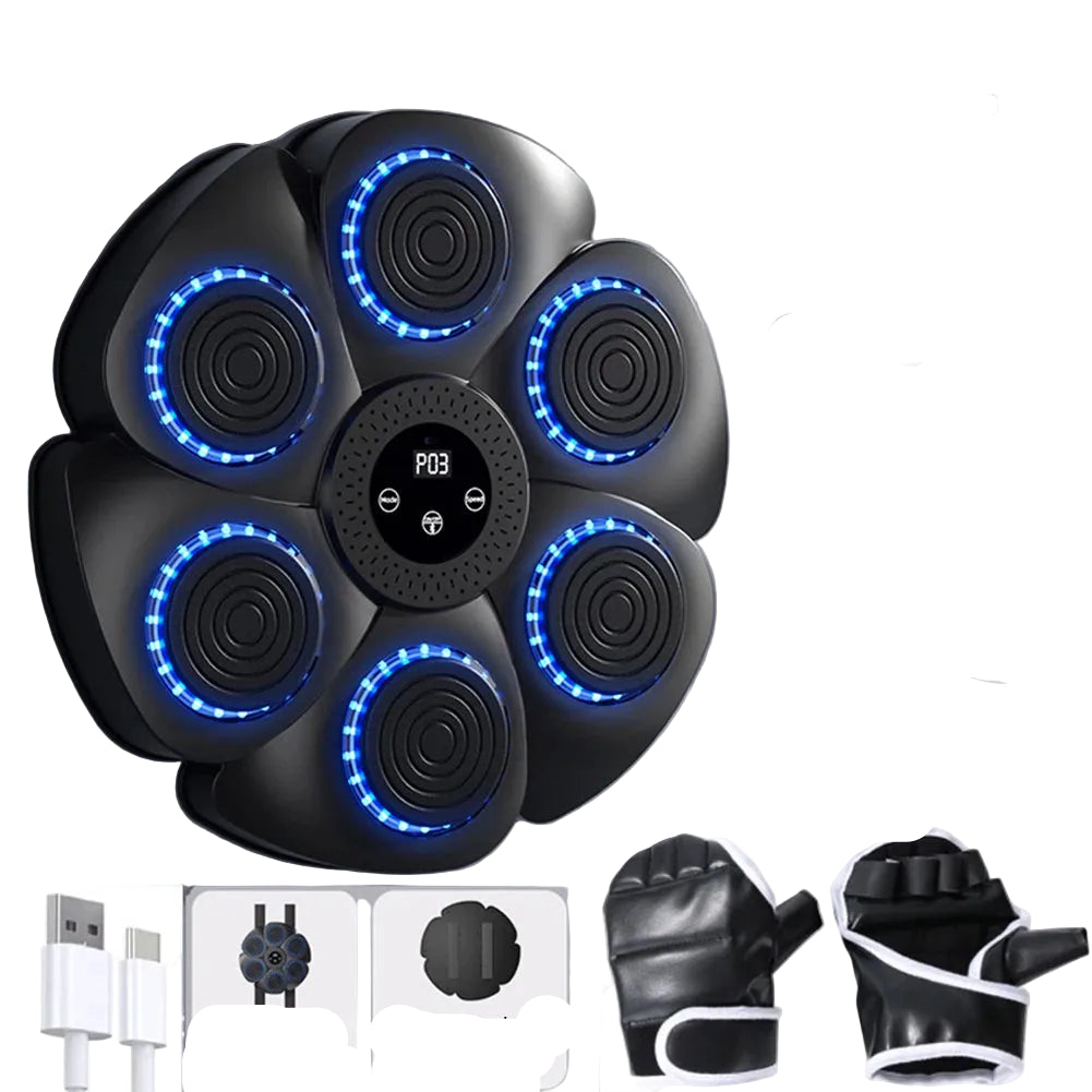 Smart Music Boxing Machine Adult/Children Sports Fitness Boxing Trainer Home Exercise Response Training Boxing Wall Target by Haraps.com