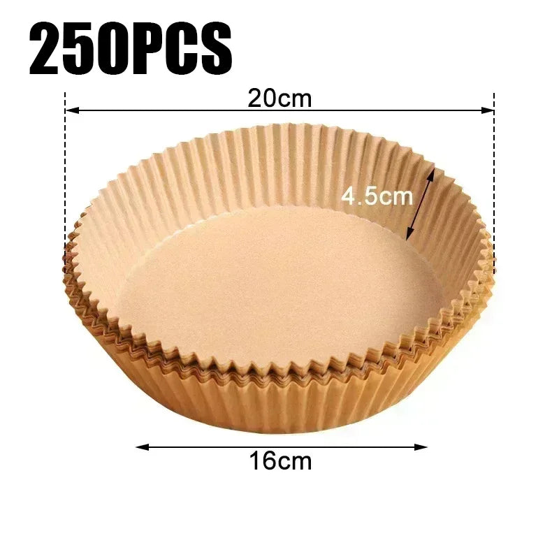 50pcs Air Fryer Grease Absorbent Silicone Paper Pads