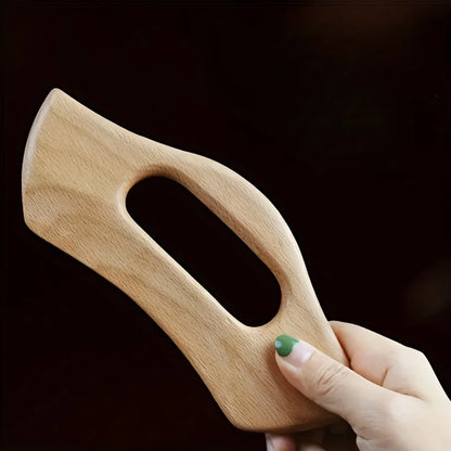 Gua Spa Wood Tool Neck Back Muscle Relief by Haraps.com