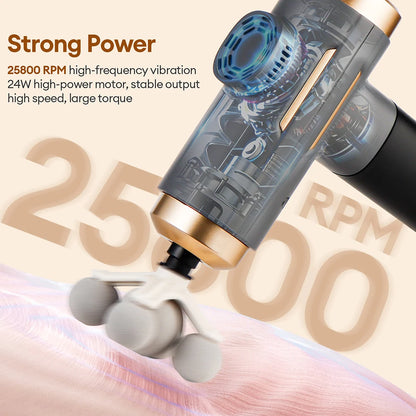 11-IN-1 Electric Massage Gun 99 Level Powerful Fascia Gun High-Frequency Vibration Body Massage Gun Arms Leg Muscle by Haraps.com
