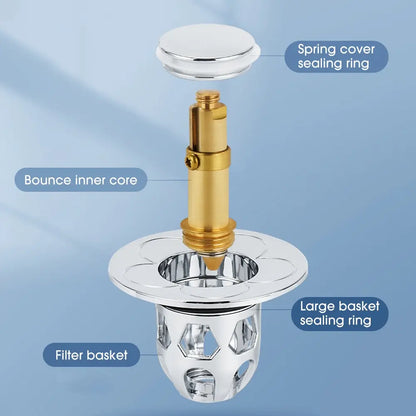 3PCS Washbasin Sink Floor Drain