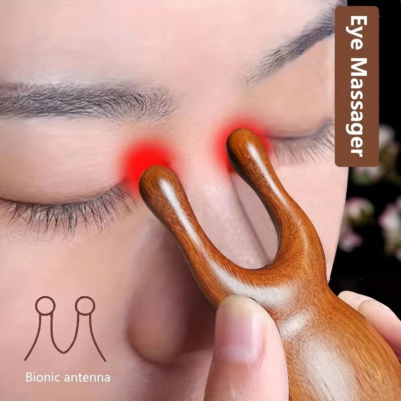 Eyes Gua Sha Sandalwood Facial Tool by Haraps.com