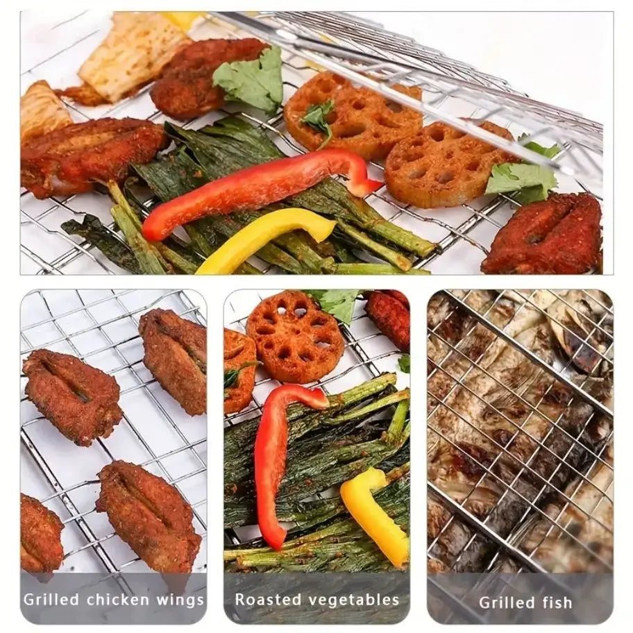 Stainless Steel Non-Stick BBQ Basket