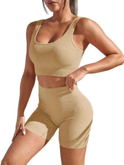 Stylish Seamless Exercise Body-Tight Fitness Set