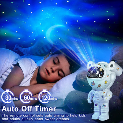 Kids' Astronaut Star Paintable DIY Projector Night Light