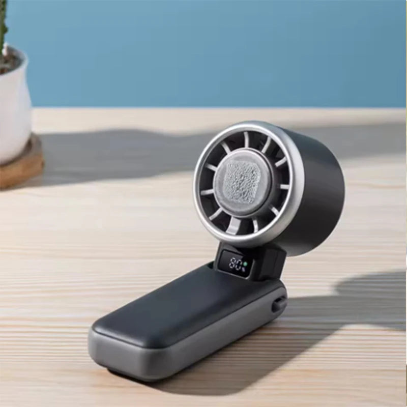 Ultra Quiet Portable Handheld Fan Turbo Cooling 3600mAh Rechargeable for Outdoor Travel Camping Exercise Office Bedroom Home by Haraps.com