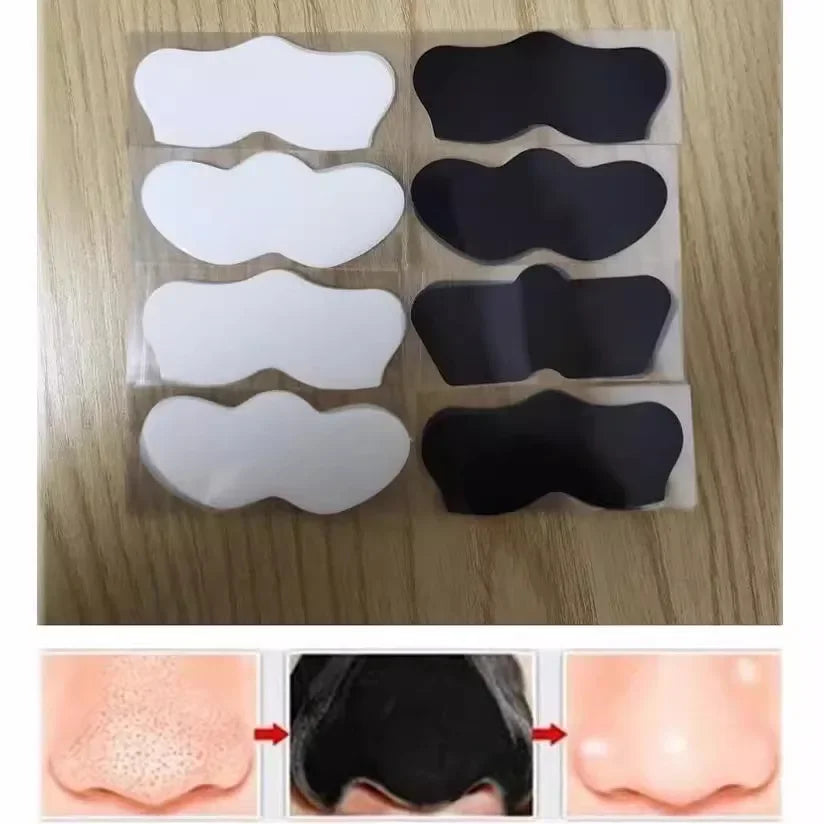 10pcs Bamboo Charcoal Nose Strips – Blackhead & Comedone Removal Mask