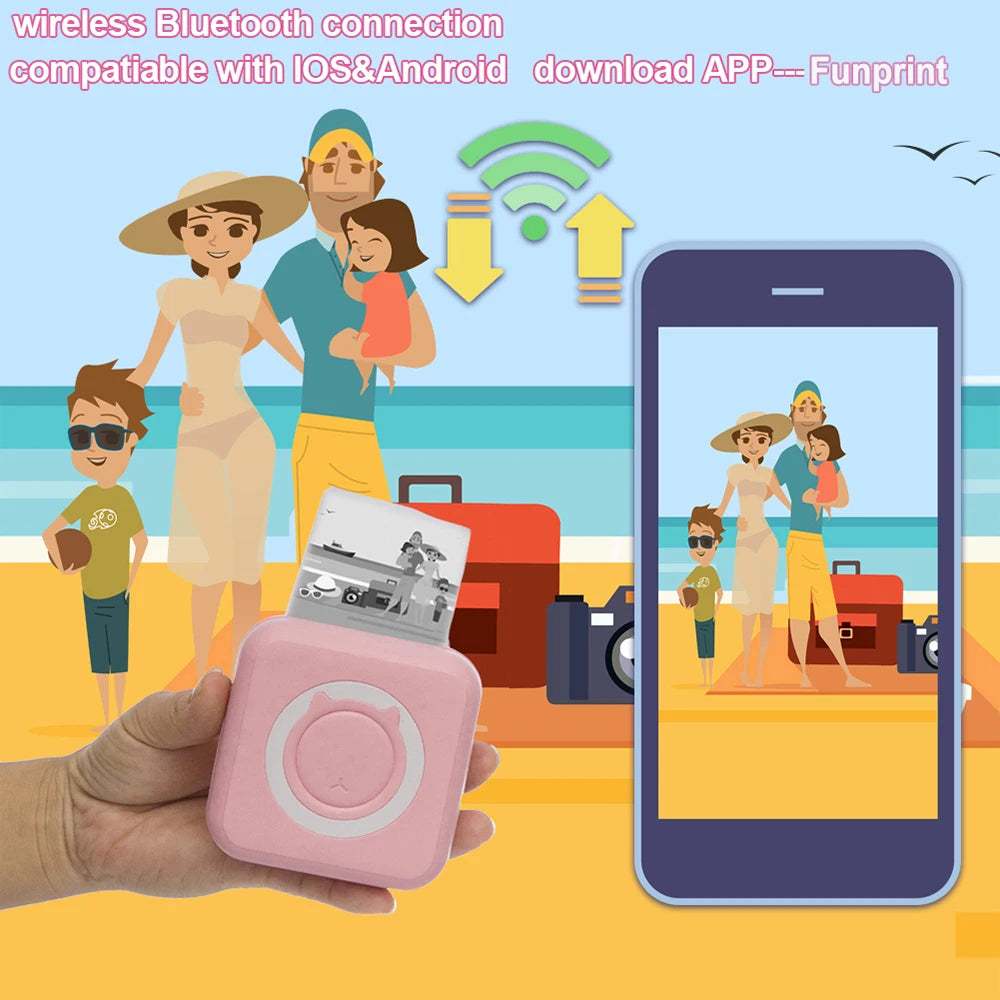 Wireless Portable Mini Thermal Printer