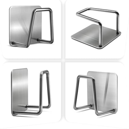 Stick-On Adhesive Stainless Steel Kitchen Sink Sponge Strainer