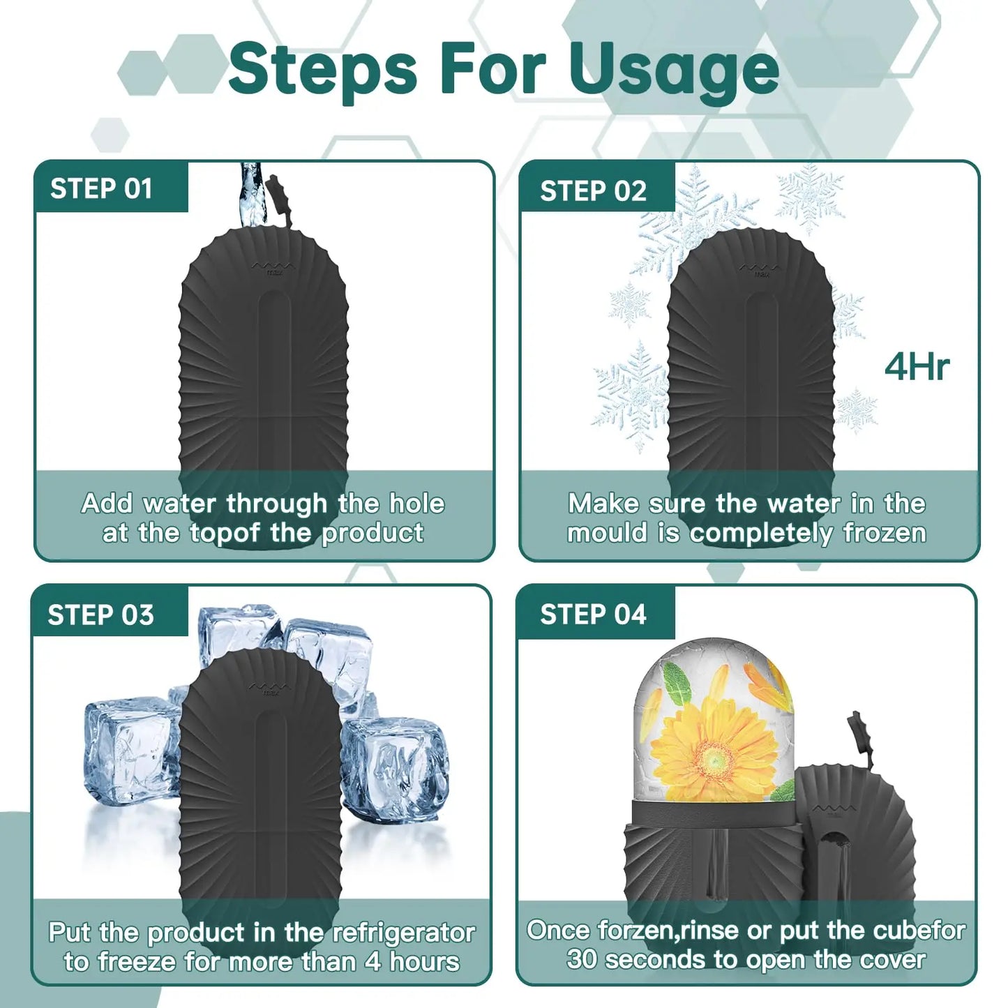 Purify Ice Face Roller Set With Gua Sha Tool by Haraps.com