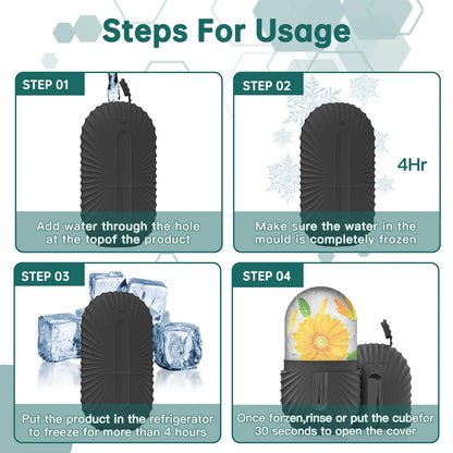 Purify Ice Face Roller Set With Gua Sha Tool by Haraps.com