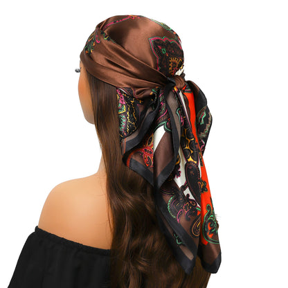 Silk Satin Square Head Scarf