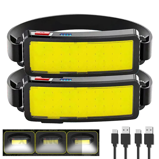 Compact COB LED Headlamp