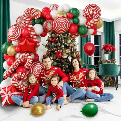137PCS Christmas Balloon Decoration Set