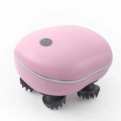 Electric Scalp & Head Massager with Red Light Therapy – Anti-Stress Relaxation Tool