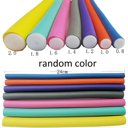 10 Pack Flexible Hair Curling Rods