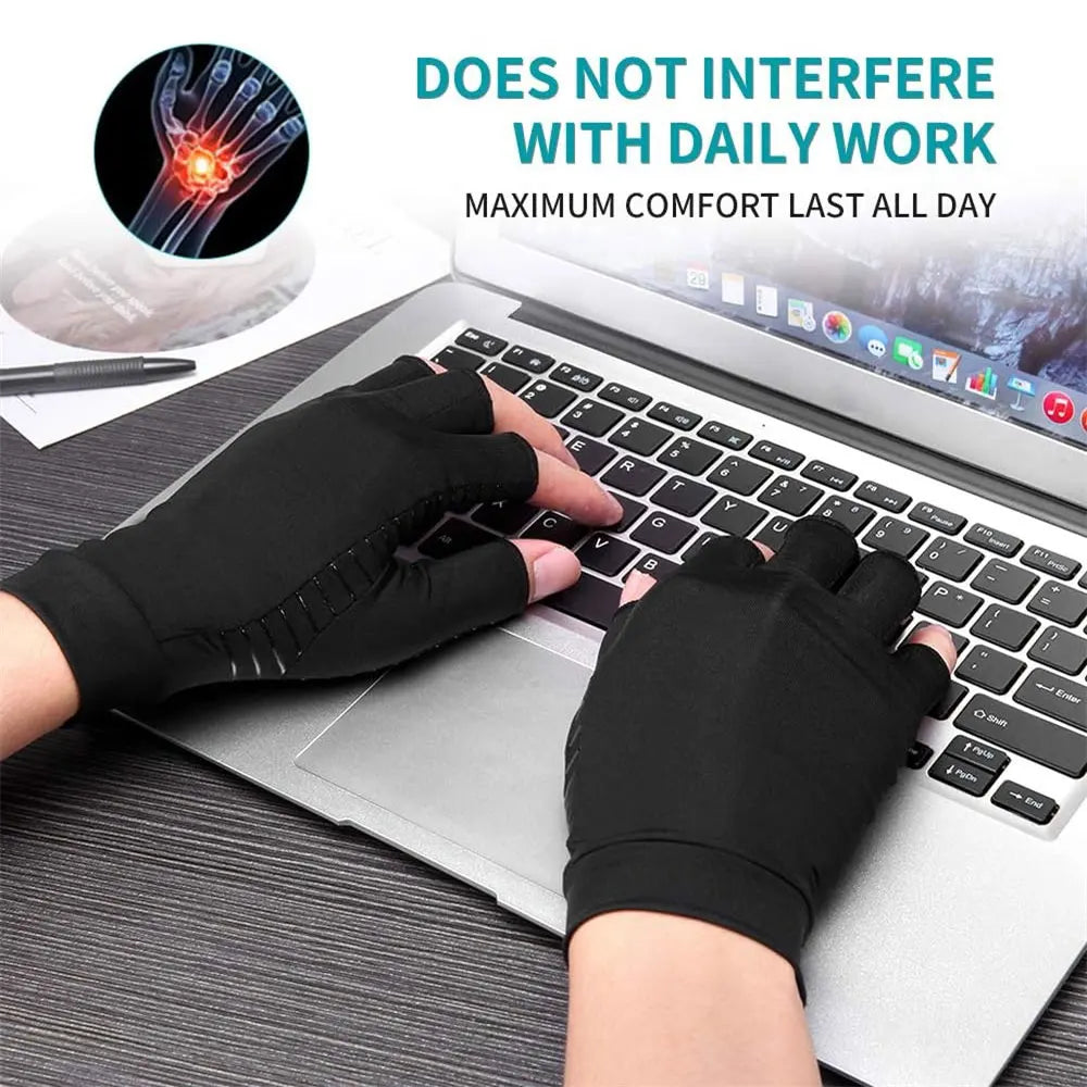 Copper-Infused Compression Arthritis Gloves