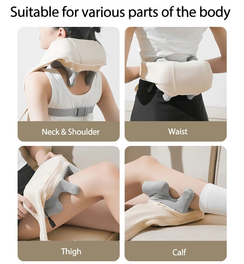 Multifunctional Cervical & Trapezius Muscle Massager – Neck, Shoulder & Hot Compress Therapy