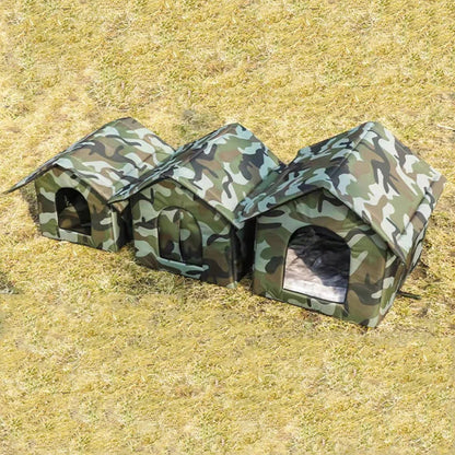 Waterproof Outdoor Cat House – Foldable & Warm Pet Cave Bed for Cats & Small Dogs