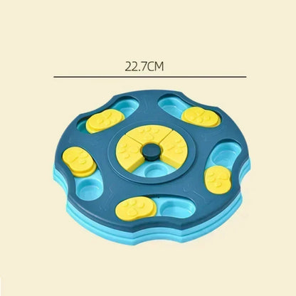 Interactive Dog Puzzle Toy & Slow Feeder Bowl – IQ Training Food Dispenser