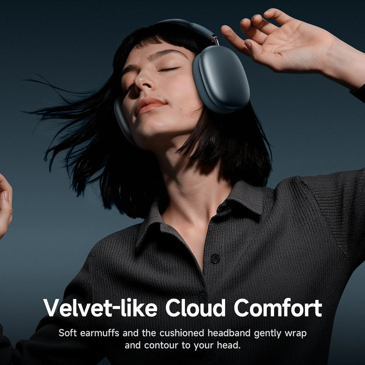 HOCO W65 Plus ANC Noise Reduction Bluetooth Headphones Over The Ear Wireless Big Earphone Hifi Sounds Sport Headsets With Button by Haraps.com
