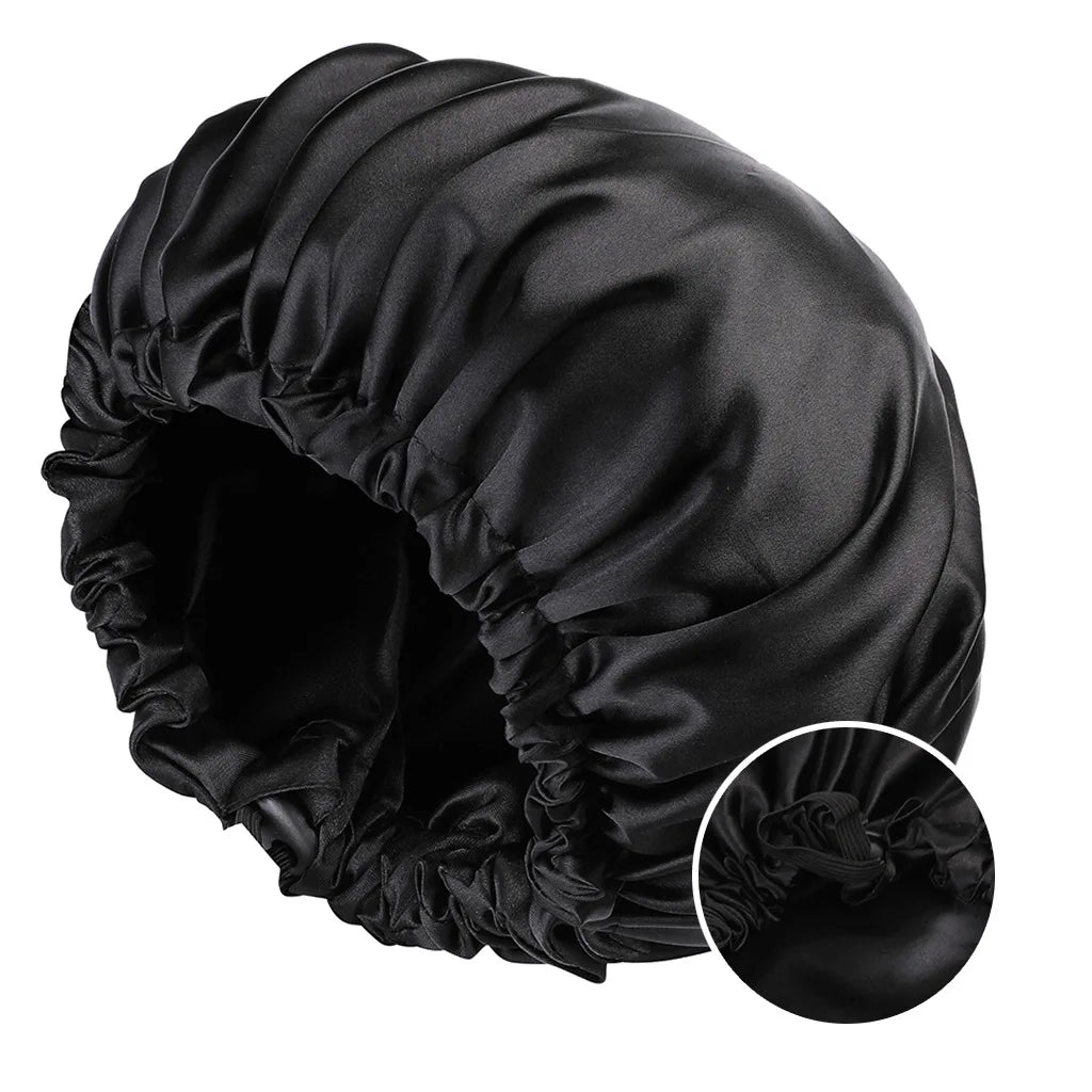 Double-Layer Reversible Satin Bonnet