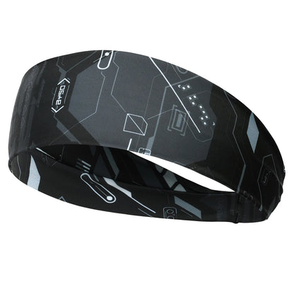 Gothic Skull Headband Sweat Bandage Sport Head Hair Band Workout Tennis Fitness Jog Basketball Running Scary Sweatband Women Men by Haraps.com
