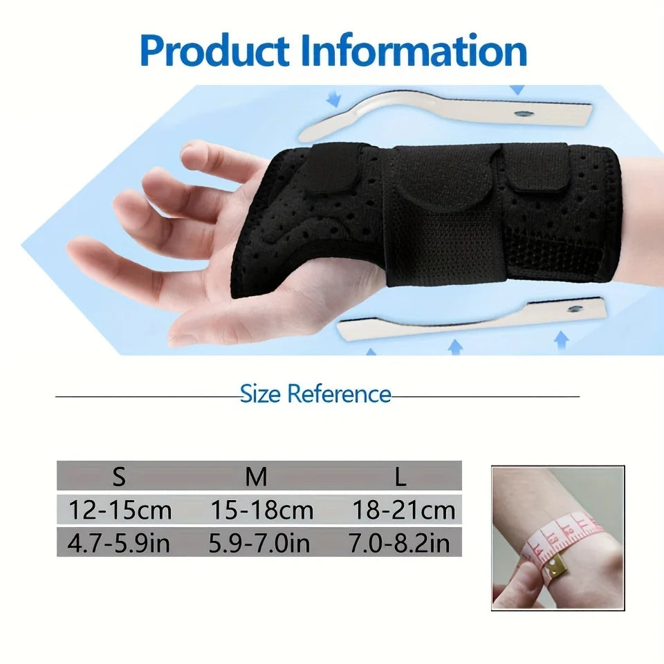 Breathable Wrist Support with Dual Aluminium Plate Stabilisation