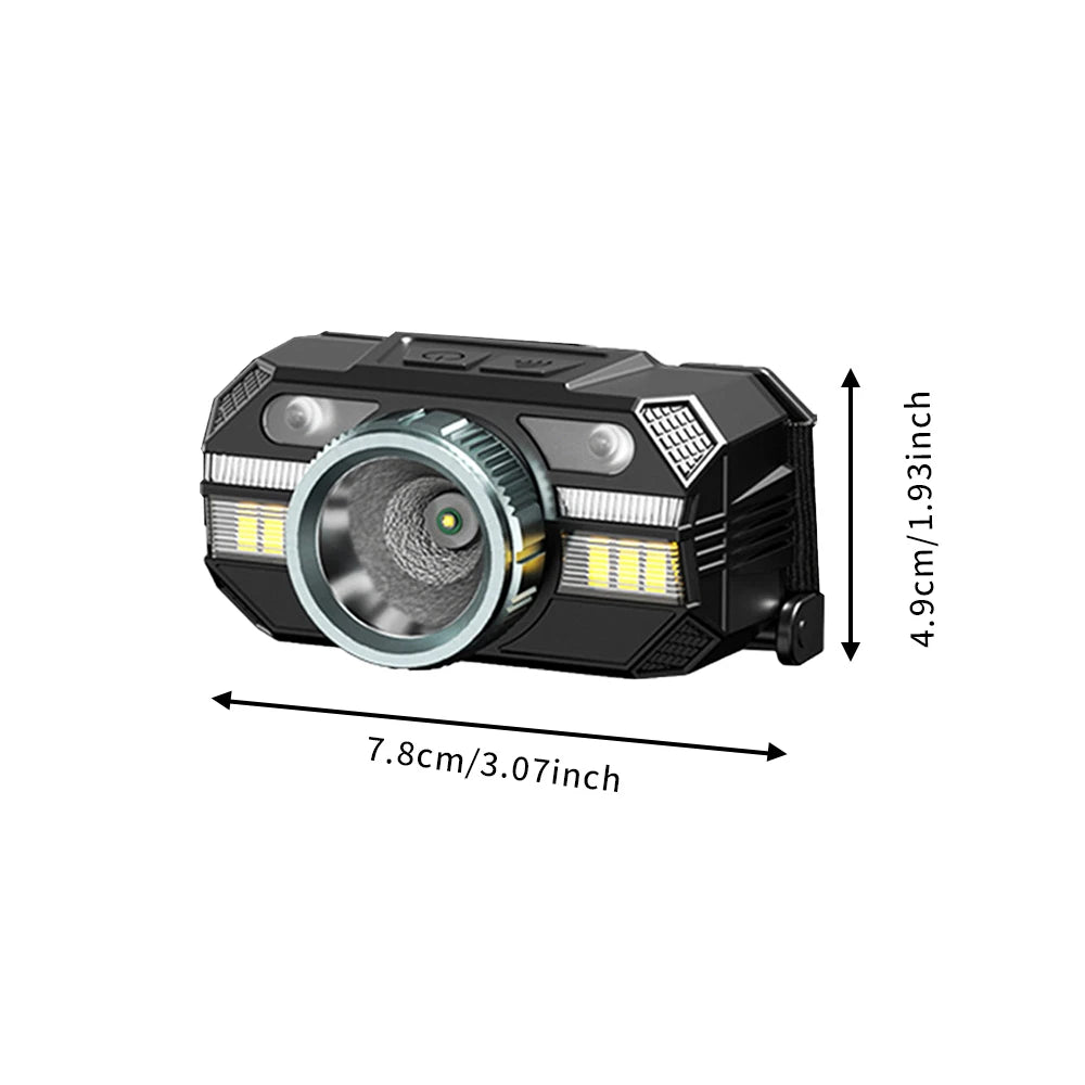 High-Performance Rechargeable Headlamp with Red Light Feature
