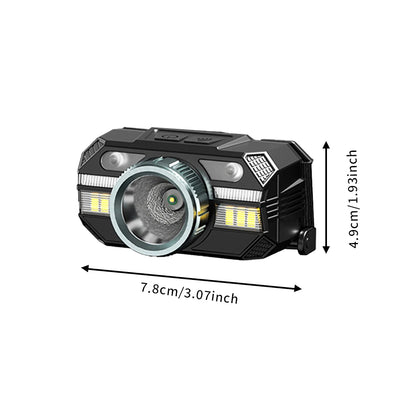 High-Performance Rechargeable Headlamp with Red Light Feature