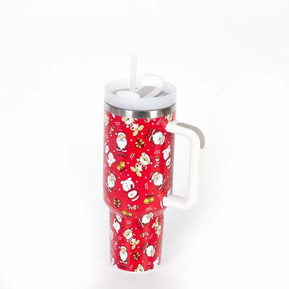 Christmas Stainless Steel Thermos Bottle – 40oz Insulated Travel Tumbler