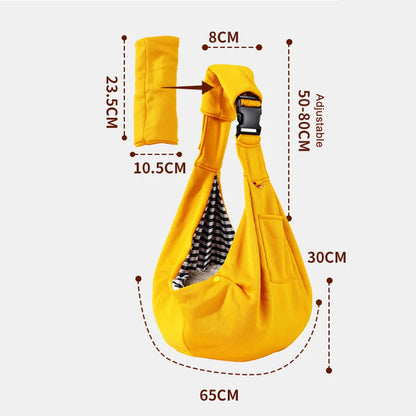 Comfortable Pet Sling Carrier Bag – Portable Dog & Cat Shoulder Bag for Travel