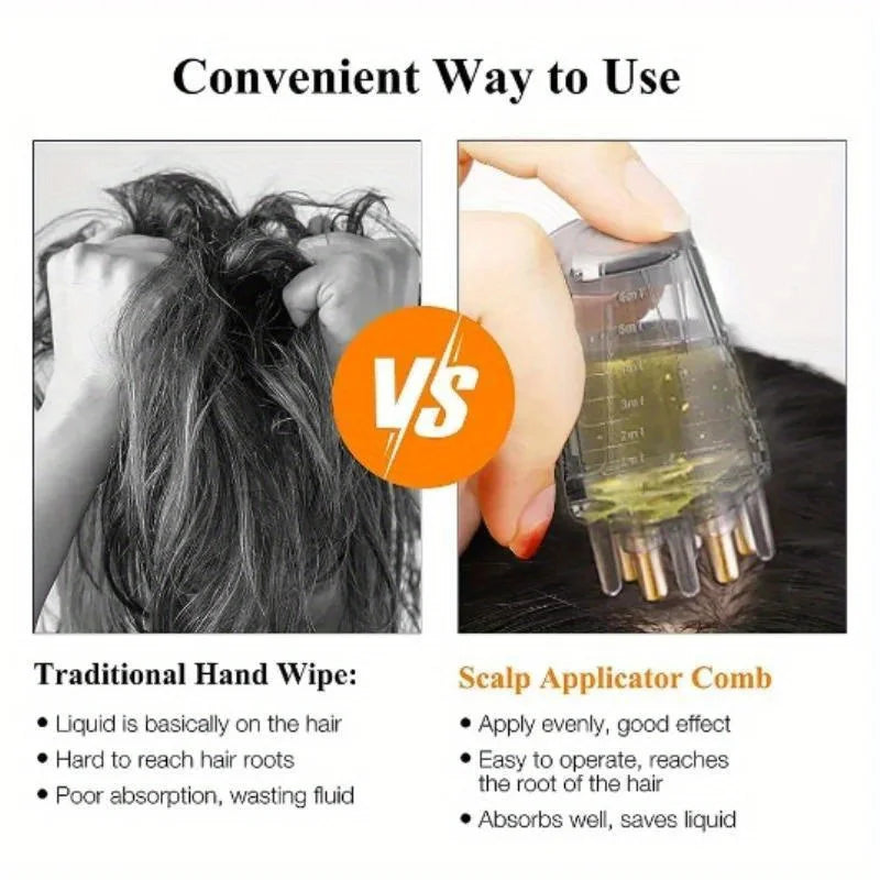 Essential Oil Scalp Comb Roller With Massager by Haraps.com