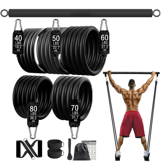 300lb Fitness Booty Resistance Elastic Band Workout Set