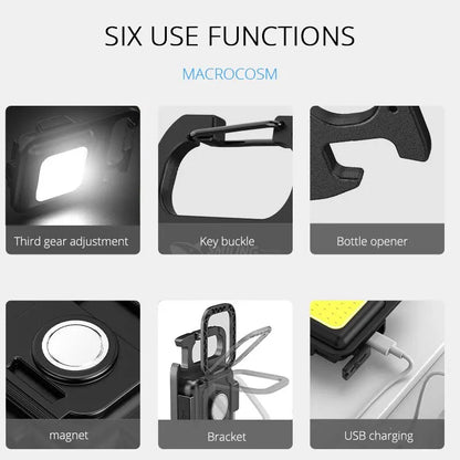 Super Bright MINI COB Keychain Flashlight