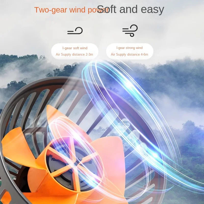 Car Fan 360° Adjustable 3 Head Air Fan Automotive Electric Fan USB/12V/24V Fan 2 Speeds Car Silent Fan For Home Desk Office&Car by Haraps.com