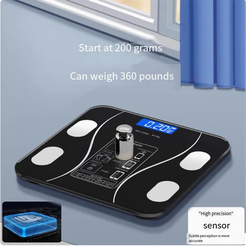 Smart Bluetooth Body Fat & Weight Loss Scale – Precision Electronic Scale for Mobile