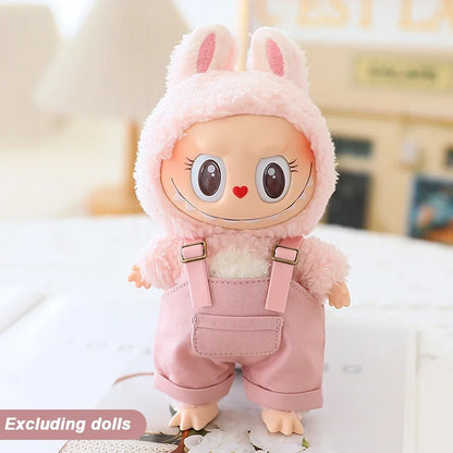 Mini Doll Clothes & Accessories Set – For 17cm Labubu Idol Dolls
