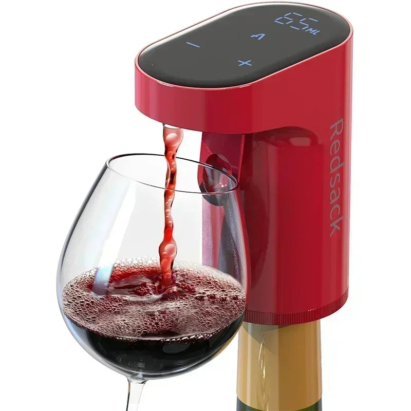 Automatic Non-touch Automatic Electric Bottle Pump Beverage Whisky Alcoholic Beverage Dispenser Aerator Pourer Redsack Wine Dispenser Digital Beverage Dispenser Wine Aerator Pourer Redsack Wine Dispenser by Haraps.com