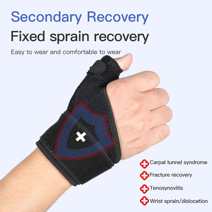 1PC Flexible Splint Wrist Thumb Support Brace for Tendonitis Arthritis Breathable Thumb Protector Guard Fits Right and Left Hand by Haraps.com