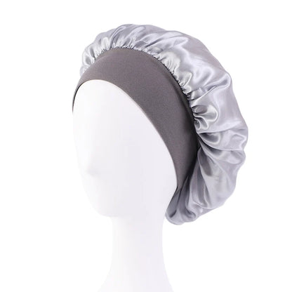 Wide-Brimmed Satin Bonnet