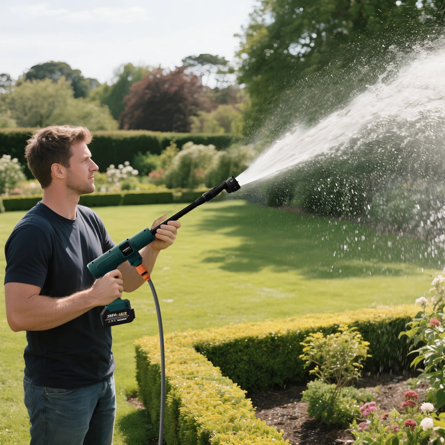 200Bar Brushless High Pressure Washer Electric Water Gun With Bucket Car Cleaner Spray Gun For Makita 21V Battery Pin by Haraps.com