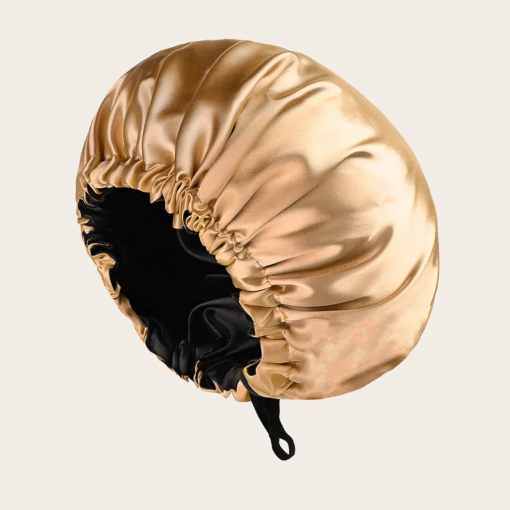 Double-Layer Reversible Satin Bonnet